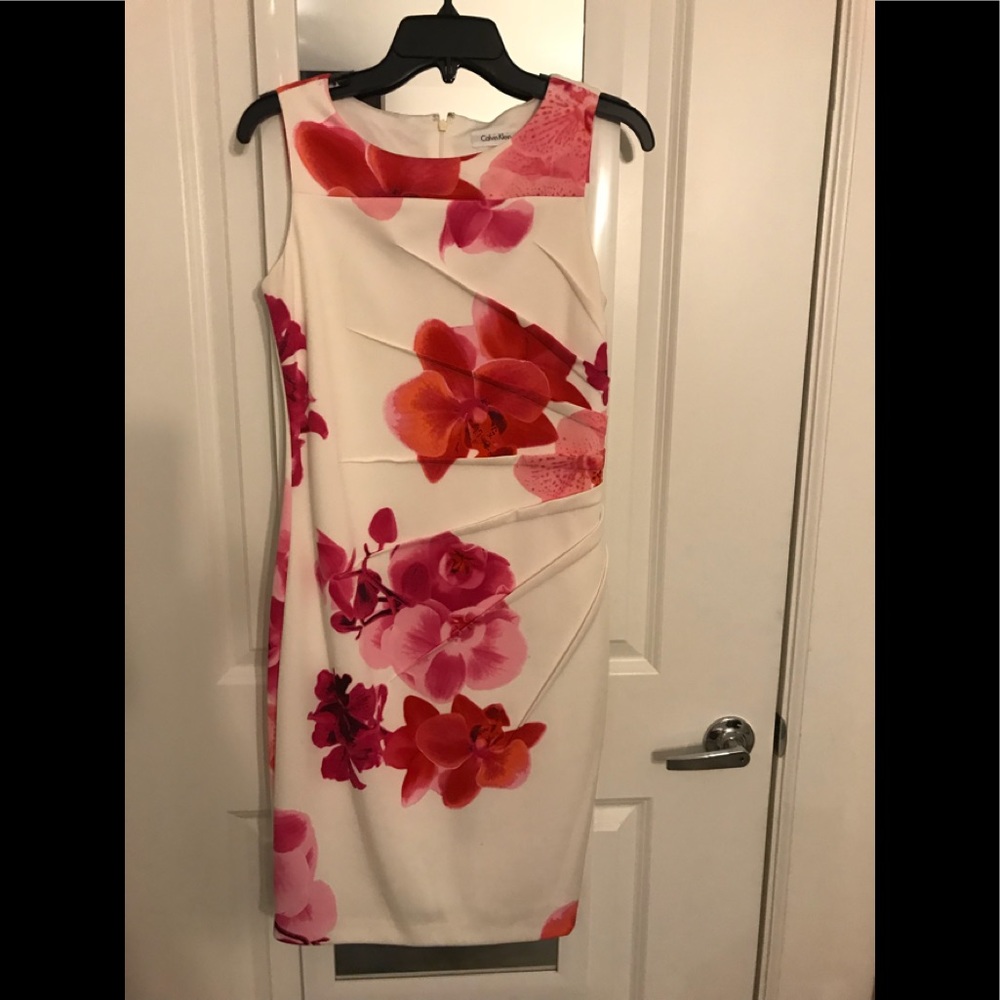 Calvin Klein floral dress, size 8